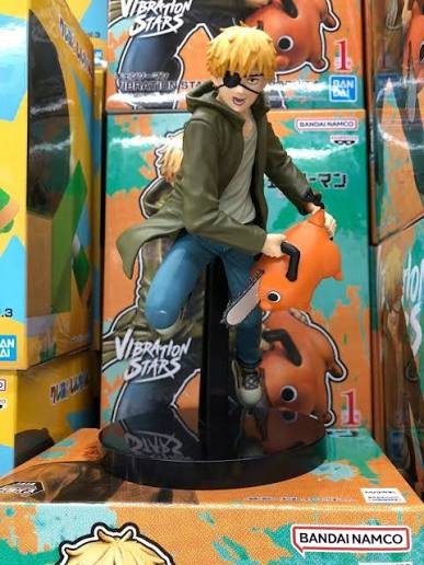 Figurine Denji & Pochita - Chainsaw Man Vibration Stars Banpresto Import Japon 🇯🇵 - Pikabongars Shop